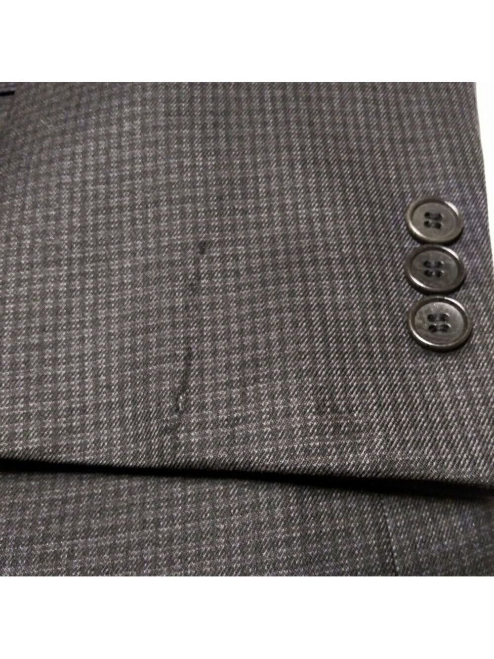 Indian Homme Blazer Jacket Wool Grey Black Size 40R - Picture 12 of 13